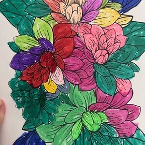 Vibrant Floral Art Print